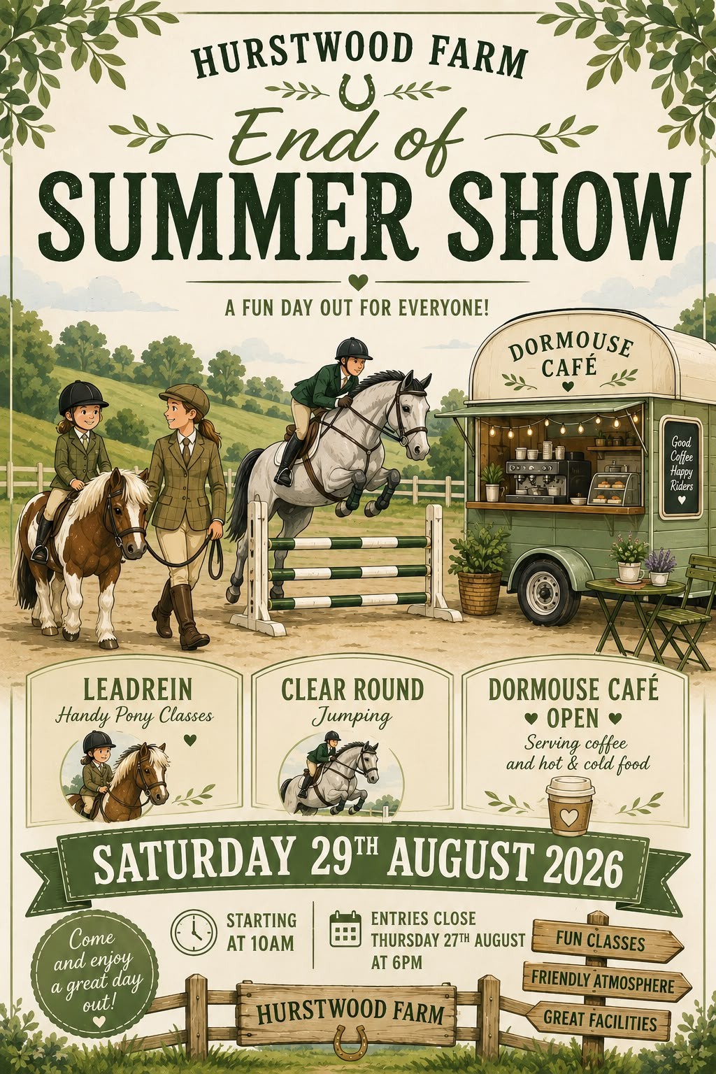 End of Summer Show — 29 August 2026